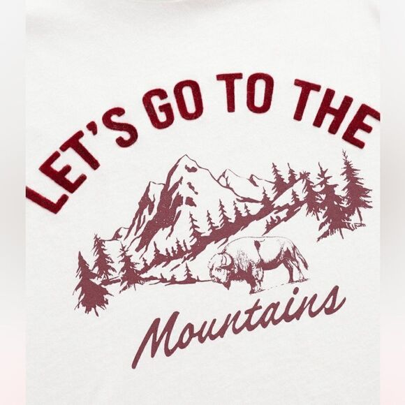 Mango boys Velvet message printed long sleeve t-shirt size 9 - Picture 4 of 10